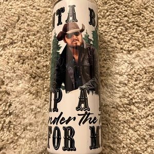 Rip wheeler Santa baby 20 Oz skinny  tumbler